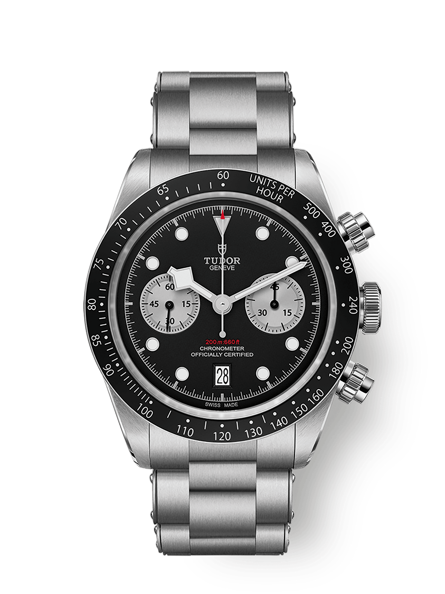 Tudor Black Bay Chrono 41 mm Black Dial Stainless Steel Bracelet M79360N-0001