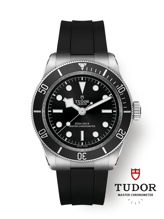 Tudor Black Bay 41 mm Black Dial Stainless Steel Rubber Strap M7941A1A0NU-0002