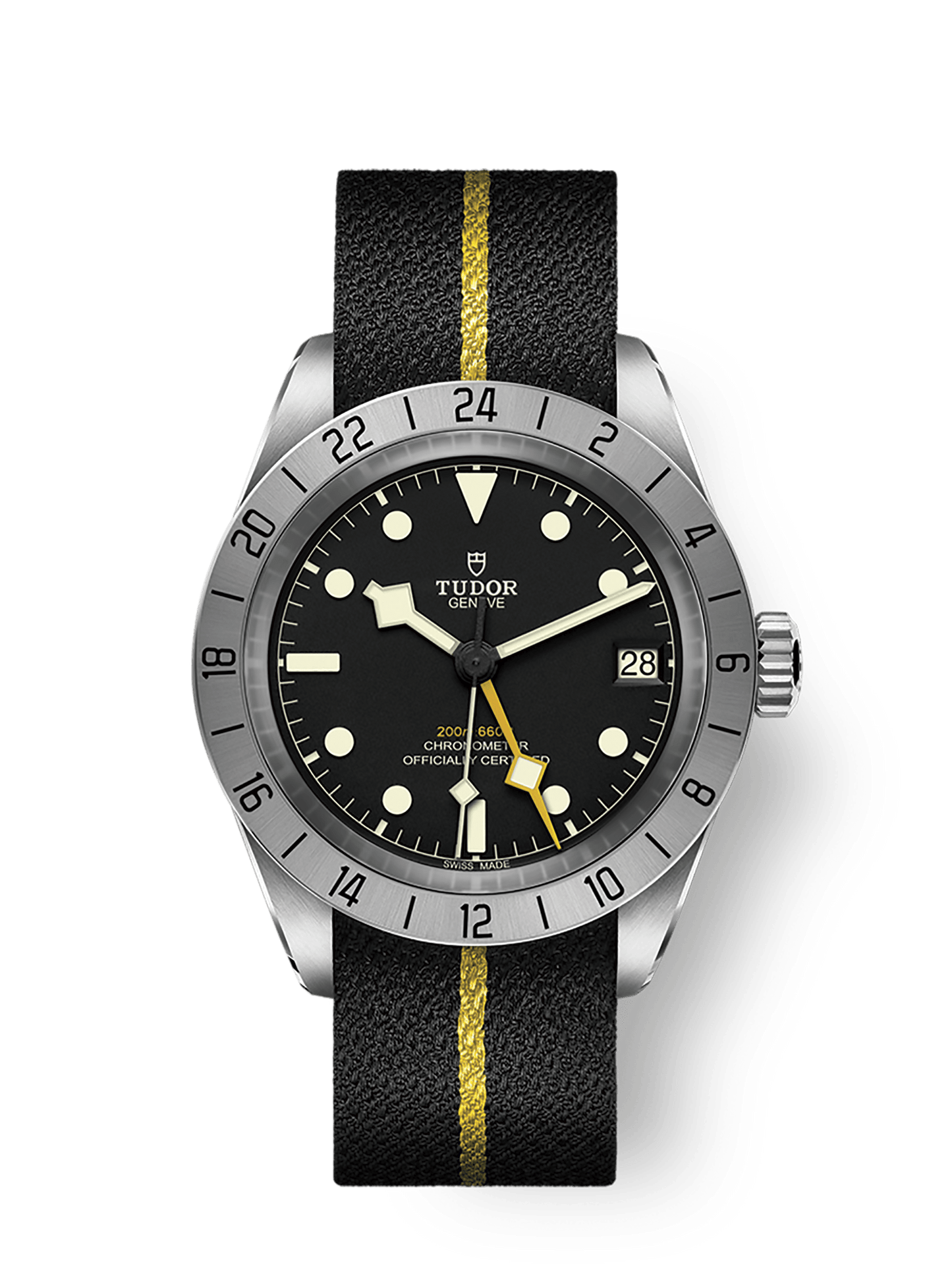 Tudor Black Bay Pro 39 mm Black Dial Stainless Steel Fabric Strap M79470-0002