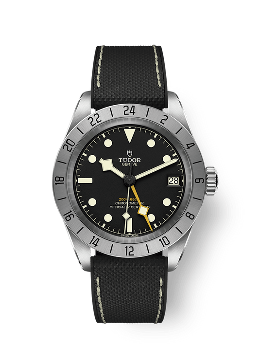 Tudor Black Bay Pro 39 mm Black Dial Stainless Steel Rubber Strap M79470-0003