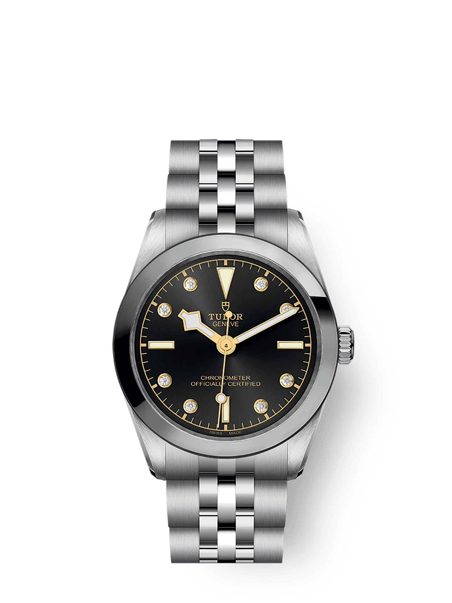 Tudor Black Bay 31 mm Black Dial with Diamonds Stainless Steel Bracelet M79600-0004