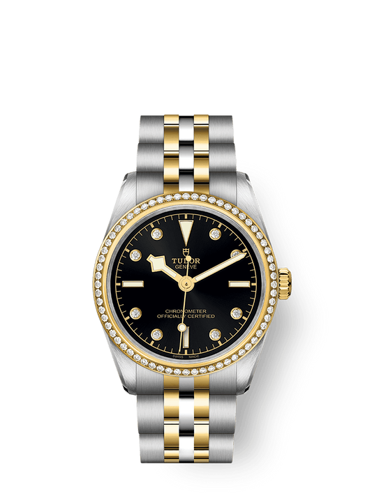 Tudor Black Bay 31 S&G 31 mm Black Dial with Diamonds Stainless Steel Bracelet M79613-0005