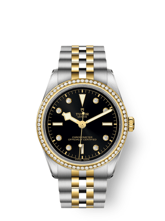 Tudor Black Bay 36 S&G 36 mm Black Dial with Diamonds Stainless Steel Bracelet M79653-0005