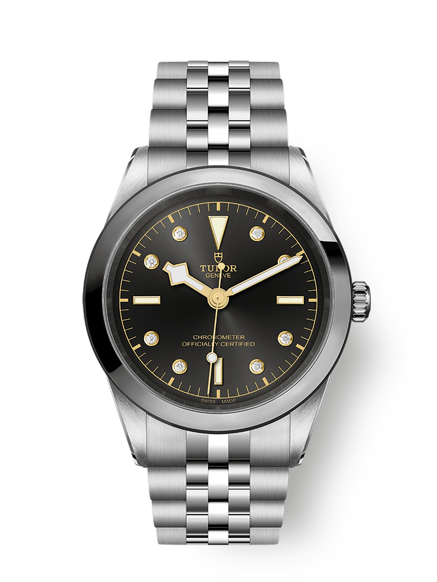 Tudor Black Bay 41 mm Black Dial with Diamonds Stainless Steel Bracelet M79680-0004