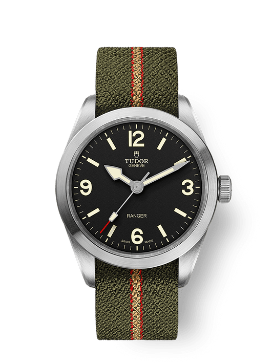 Tudor Ranger 39 mm Black Dial Stainless Steel Fabric Strap M79950-0003