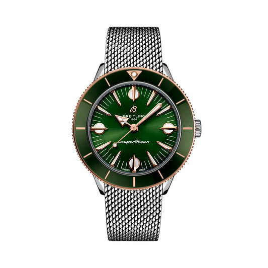 Breitling Superocean Heritage '57 Highlands 38 mm Green Dial Stainless Steel & 18K Red Gold Bracelet U10340361L1A1