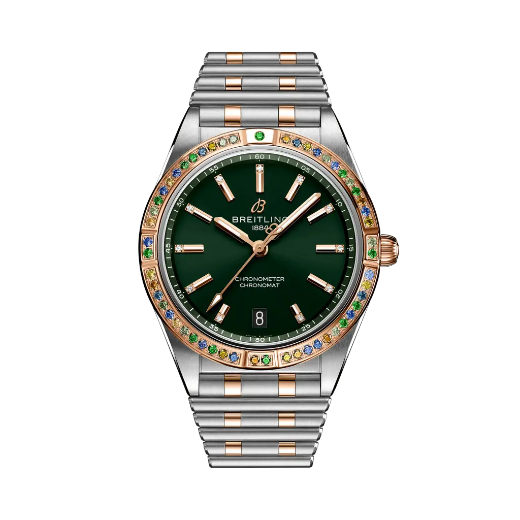 Breitling Chronomat Automatic 36 South Sea 36 mm Green Dial Stainless Steel & 18K Red Gold Bracelet U10380611L1U1