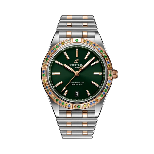 Breitling Chronomat Automatic 36 South Sea 36 mm Green Dial Stainless Steel & 18K Red Gold Bracelet U10380611L1U1