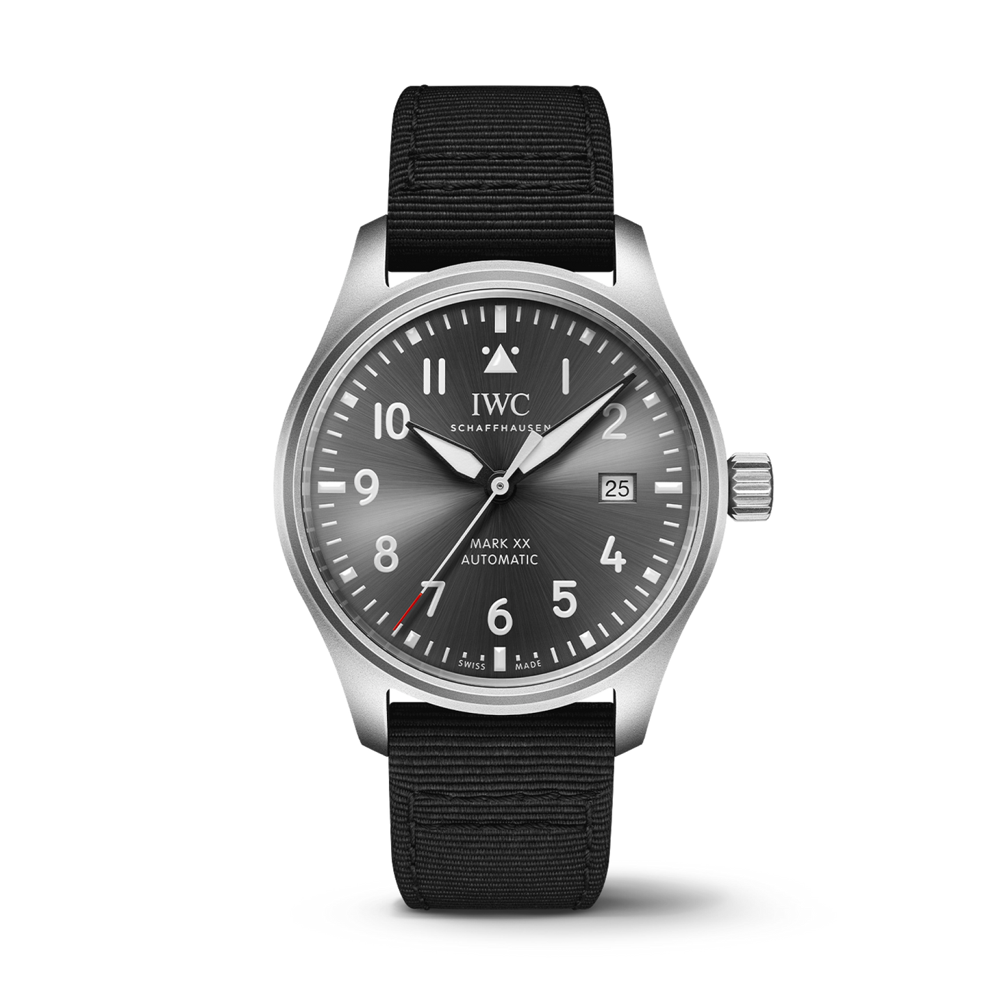 IWC Schaffhausen Pilot's Watch Mark XX Patrouille Suisse 40 mm Grey  Dial Titanium   Black Textile Strap IW328209