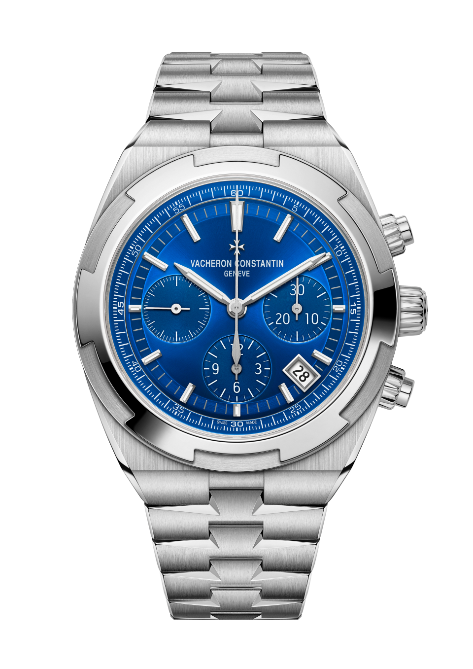 Vacheron Constantin Overseas chronograph 42.5 mm Blue Dial Stainless Steel Bracelet 5520V/210A-B148