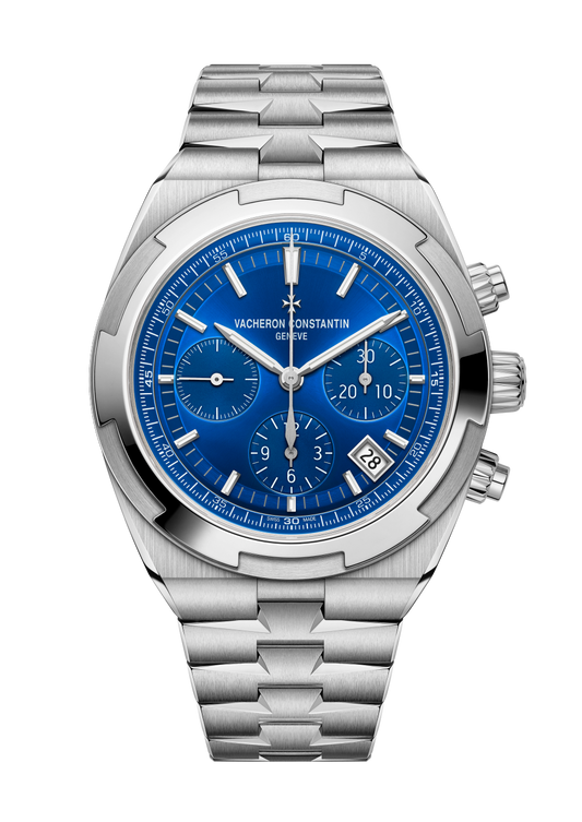 Vacheron Constantin Overseas chronograph 42.5 mm Blue Dial Stainless Steel Bracelet 5520V/210A-B148