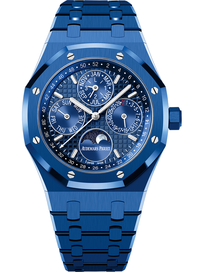 Audemars Piguet Royal Oak Perpetual Calendar 41 mm Blue  Dial Ceramic Bracelet 26579CS.OO.1225CS.01