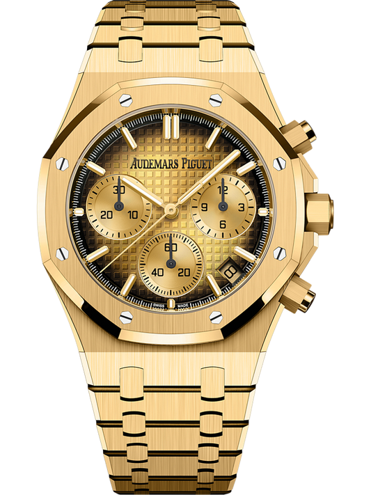 Audemars Piguet Royal Oak Selfwinding Chronograph 41 mm Yellow  Dial 18-Carat Yellow Gold Bracelet 26240BA.OO.1320BA.02