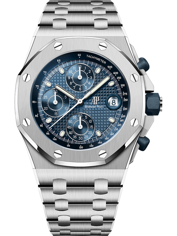 Audemars Piguet Royal Oak Offshore Selfwinding Chronograph 42 mm Blue Dial Stainless Steel Bracelet 26238ST.OO.2000ST.01