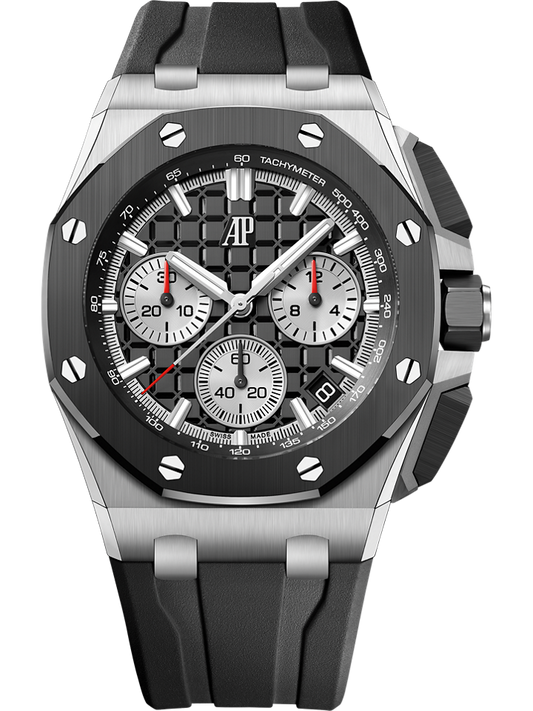 Audemars Piguet Royal Oak Offshore Selfwinding Chronograph 43 mm Black Dial Stainless Steel Rubber Strap 26420SO.OO.A002CA.01