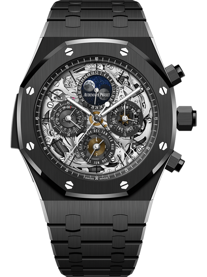 Audemars Piguet Royal Oak Grande Complication 44 mm White Dial Black Ceramic Bracelet 26605CE.OO.1248CE.01