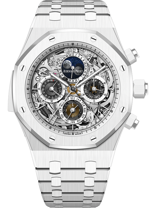 Audemars Piguet Royal Oak Grande Complication 44 mm White Dial White Ceramic Bracelet 26605CB.OO.1248CB.01