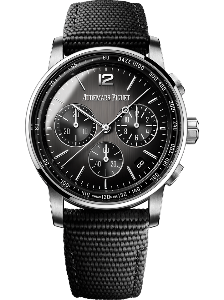 Audemars Piguet Code 11.59 by Audemars Piguet Selfwinding Chronograph 41 mm Grey Dial Black Ceramic Rubber-Coated Strap 26393NB.OO.A002KB.01