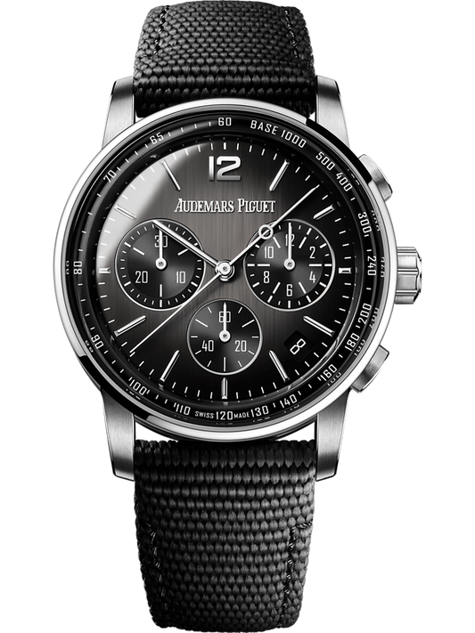 Audemars Piguet Code 11.59 by Audemars Piguet Selfwinding Chronograph 41 mm Grey Dial Black Ceramic Rubber-Coated Strap 26393NB.OO.A002KB.01