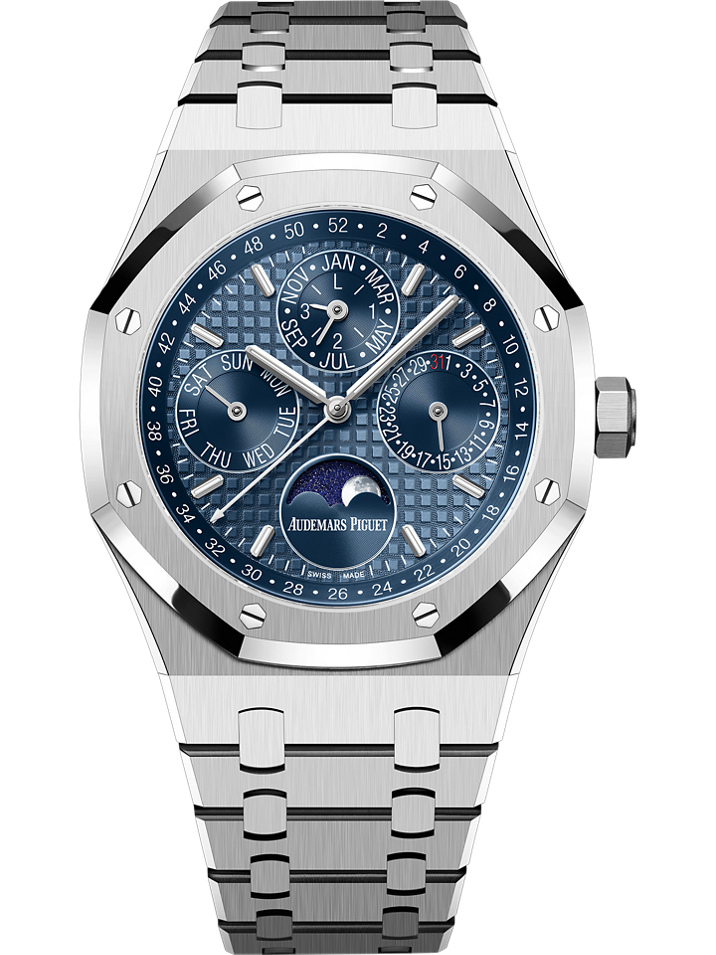 Audemars Piguet Royal Oak Perpetual Calendar 41 mm Blue  Dial Stainless Steel Bracelet 26574ST.OO.1220ST.03