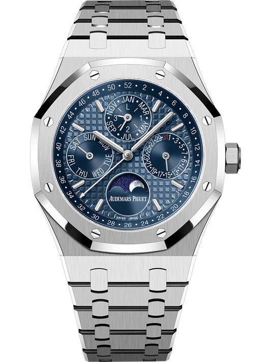 Audemars Piguet Royal Oak Perpetual Calendar 41 mm Blue  Dial Stainless Steel Bracelet 26574ST.OO.1220ST.03