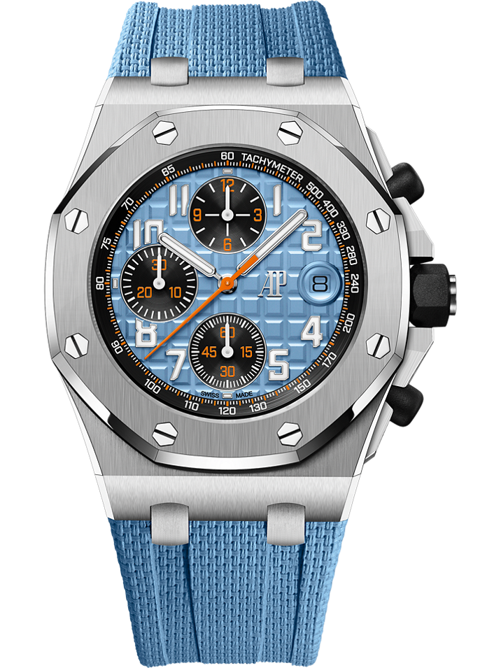 Audemars Piguet Royal Oak Offshore Selfwinding Chronograph 42 mm Blue Dial Stainless Steel Rubber Strap 26238ST.OO.A340CA.01