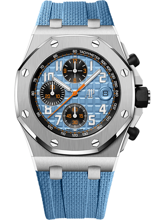 Audemars Piguet Royal Oak Offshore Selfwinding Chronograph 42 mm Blue Dial Stainless Steel Rubber Strap 26238ST.OO.A340CA.01