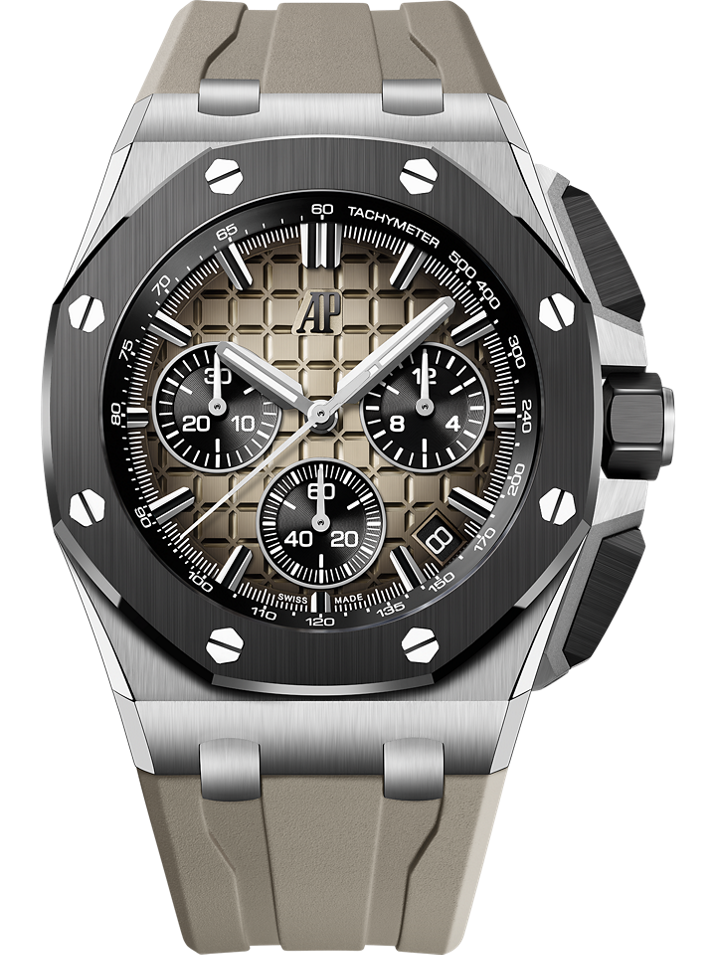 Audemars Piguet Royal Oak Offshore Selfwinding Chronograph 43 mm Brown Dial Stainless Steel Rubber Strap 26420SO.OO.A600CA.01