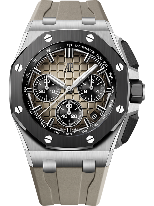 Audemars Piguet Royal Oak Offshore Selfwinding Chronograph 43 mm Brown Dial Stainless Steel Rubber Strap 26420SO.OO.A600CA.01