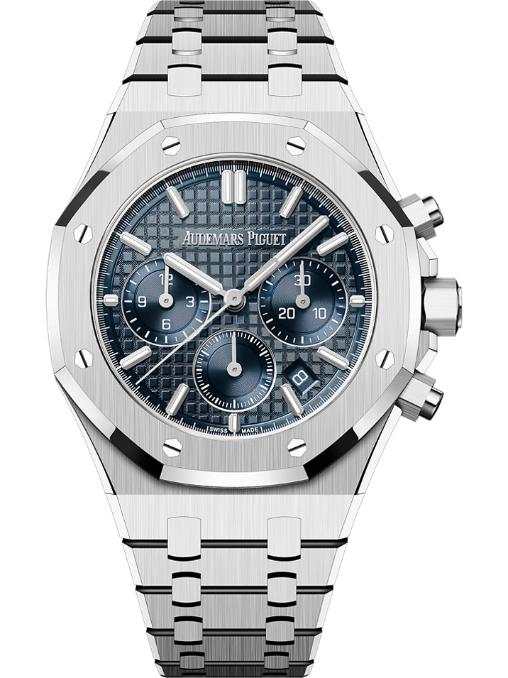 Audemars Piguet Royal Oak Selfwinding Chronograph 38 mm Blue  Dial Stainless Steel Bracelet 26715ST.OO.1356ST.01