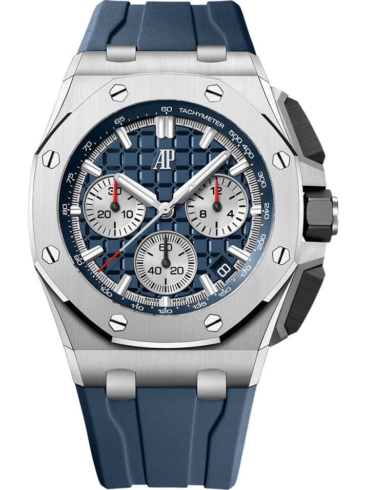 Audemars Piguet Royal Oak Offshore Selfwinding Chronograph 43 mm Blue Dial Titanium Rubber Strap 26420TI.OO.A027CA.01