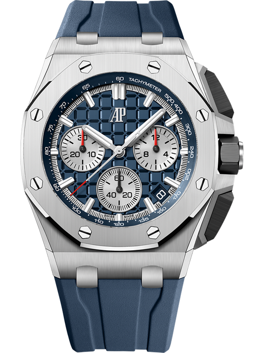 Audemars Piguet Royal Oak Offshore Selfwinding Chronograph 43 mm Blue Dial Titanium Rubber Strap 26420TI.OO.A027CA.01