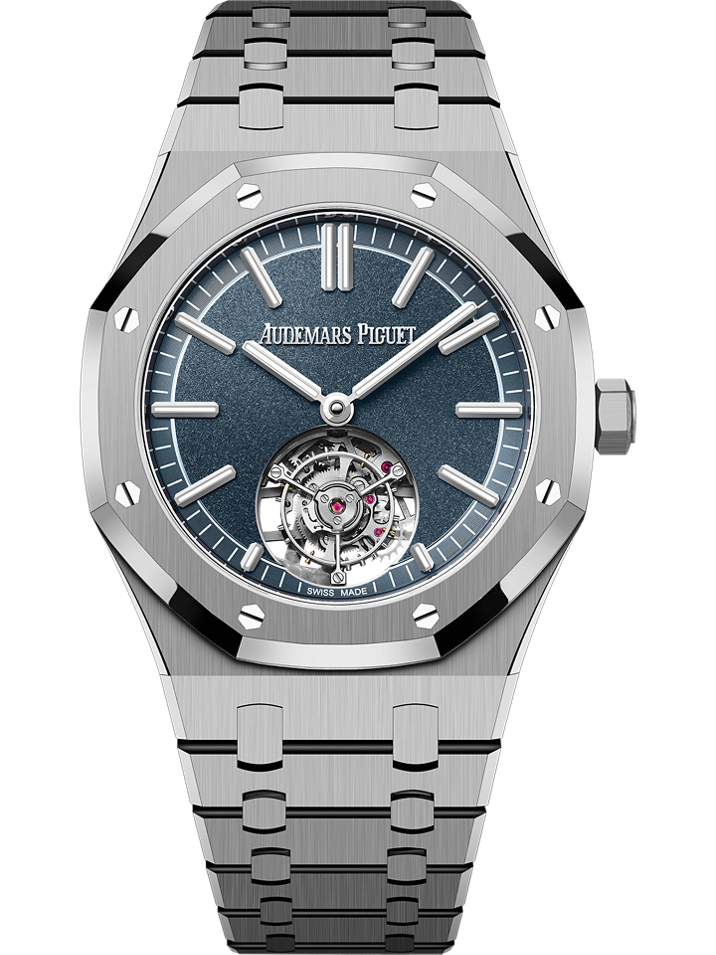 Audemars Piguet Royal Oak Selfwinding Flying Tourbillon 41 mm Blue  Dial Titanium Bracelet 26730TI.OO.1320TI.02