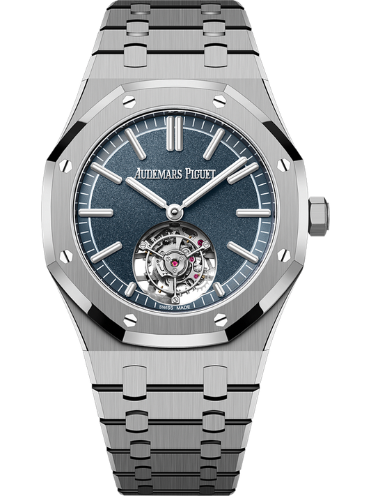 Audemars Piguet Royal Oak Selfwinding Flying Tourbillon 41 mm Blue  Dial Titanium Bracelet 26730TI.OO.1320TI.02