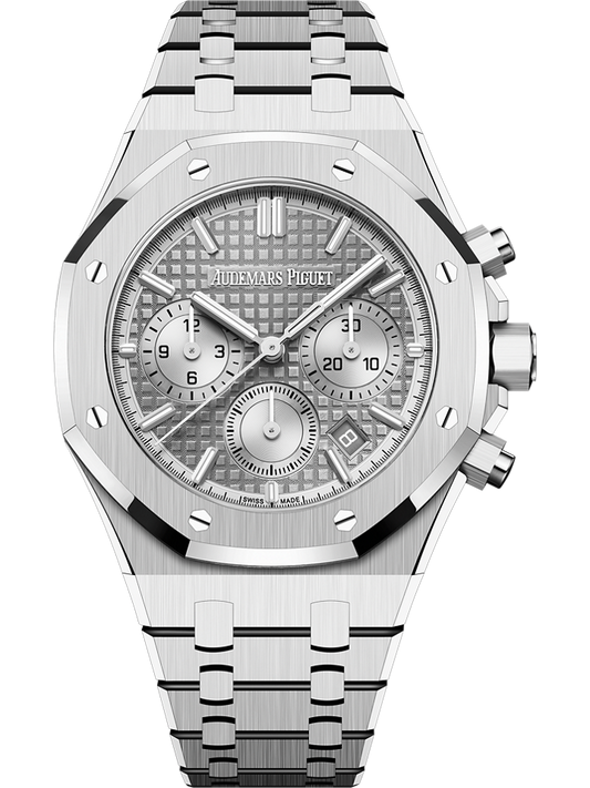 Audemars Piguet Royal Oak Selfwinding Chronograph 38 mm Grey Dial Stainless Steel Bracelet 26715ST.OO.1356ST.02