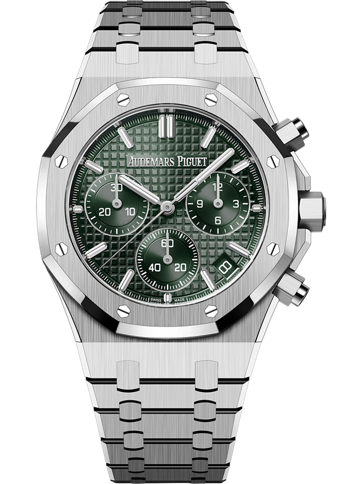 Audemars Piguet Royal Oak Selfwinding Chronograph 41 mm Khaki Green Dial Stainless Steel Bracelet 26240ST.OO.1320ST.08