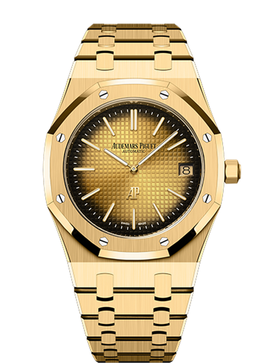 Audemars Piguet Royal Oak “Jumbo” Extra-Thin 39 mm Yellow  Dial 18-Carat Yellow Gold Bracelet 16202BA.OO.1240BA.02