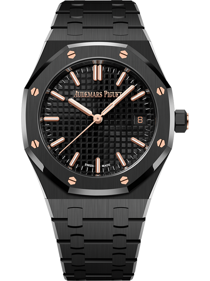 Audemars Piguet Royal Oak Selfwinding 34 mm Black Dial Ceramic Bracelet 77350CE.OO.1266CE.03.A