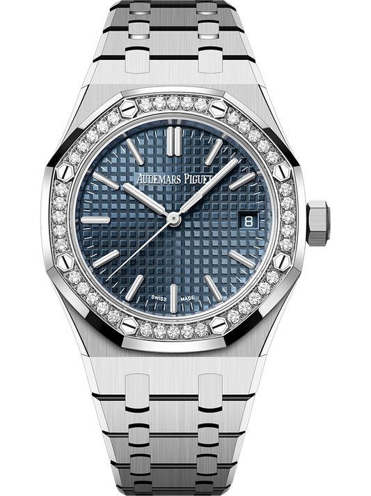 Audemars Piguet Royal Oak Selfwinding 37 mm Blue Dial with Diamonds Stainless Steel Bracelet 15551ST.ZZ.1356ST.05