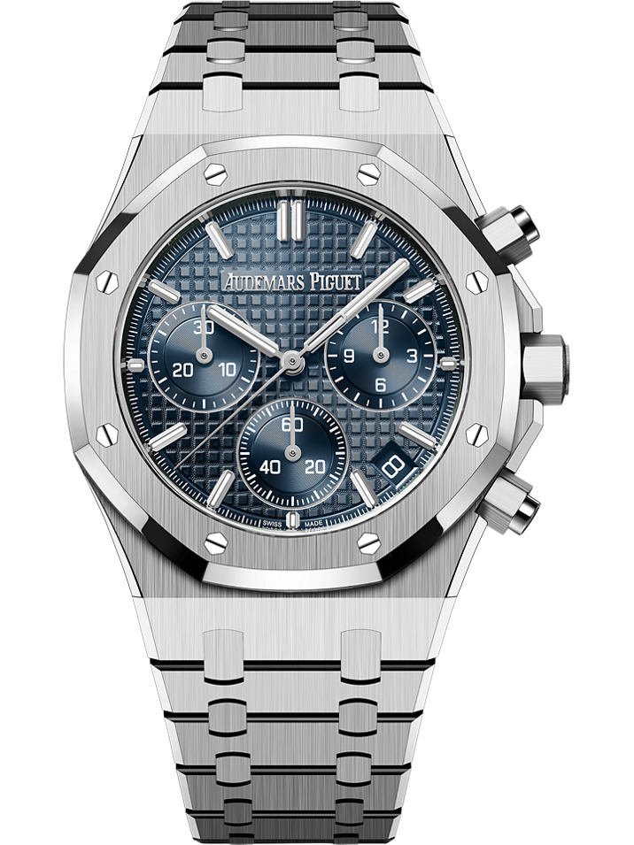 Audemars Piguet Royal Oak Selfwinding Chronograph 41 mm Blue  Dial Stainless Steel Bracelet 26240ST.OO.1320ST.05