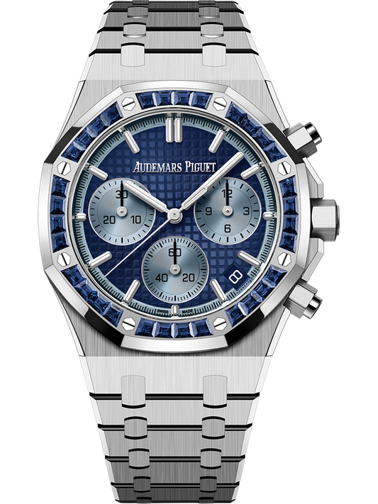 Audemars Piguet Royal Oak Selfwinding Chronograph 41 mm Blue  Dial 18-Carat White Gold Bracelet 26240BC.SS.1320BC.01