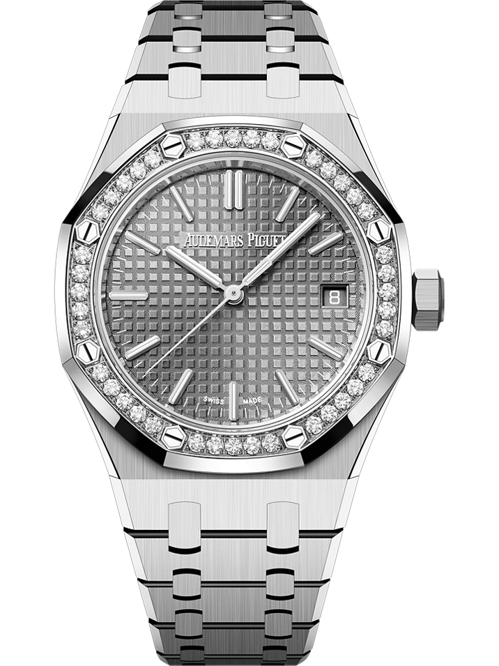 Audemars Piguet Royal Oak Selfwinding 37 mm Grey Dial with Diamonds Stainless Steel Bracelet 15551ST.ZZ.1356ST.06