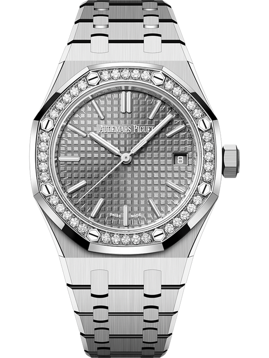 Audemars Piguet Royal Oak Selfwinding 37 mm Grey Dial with Diamonds Stainless Steel Bracelet 15551ST.ZZ.1356ST.06