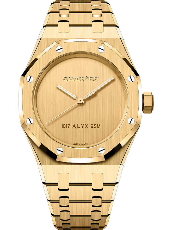 Audemars Piguet Royal Oak Selfwinding 37 mm Yellow Dial 18-Carat Yellow Gold Bracelet 15550BA.OO.1356BA.02