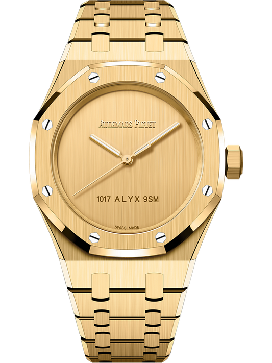 Audemars Piguet Royal Oak Selfwinding 37 mm Yellow Dial 18-Carat Yellow Gold Bracelet 15550BA.OO.1356BA.02