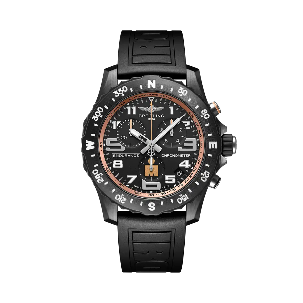 Breitling Endurance Pro 44 IRONMAN® Finisher 44 mm Black Dial Breitlight Black Rubber Strap X823101B1B1S1