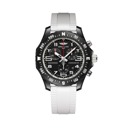 Breitling Endurance Pro 38 mm Black Dial Breitlight White Rubber Strap X83310A71B1S1