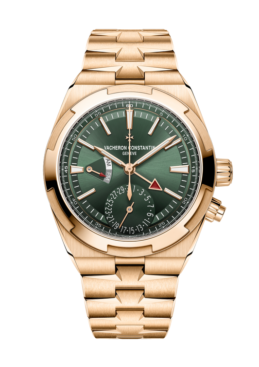 Vacheron Constantin Overseas dual time 41 mm Green Dial 18K Pink Gold Bracelet 7920V/210R-B965